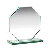 JADE GLASS OCTAGON PLAQUE (10mm THICK) - 4in